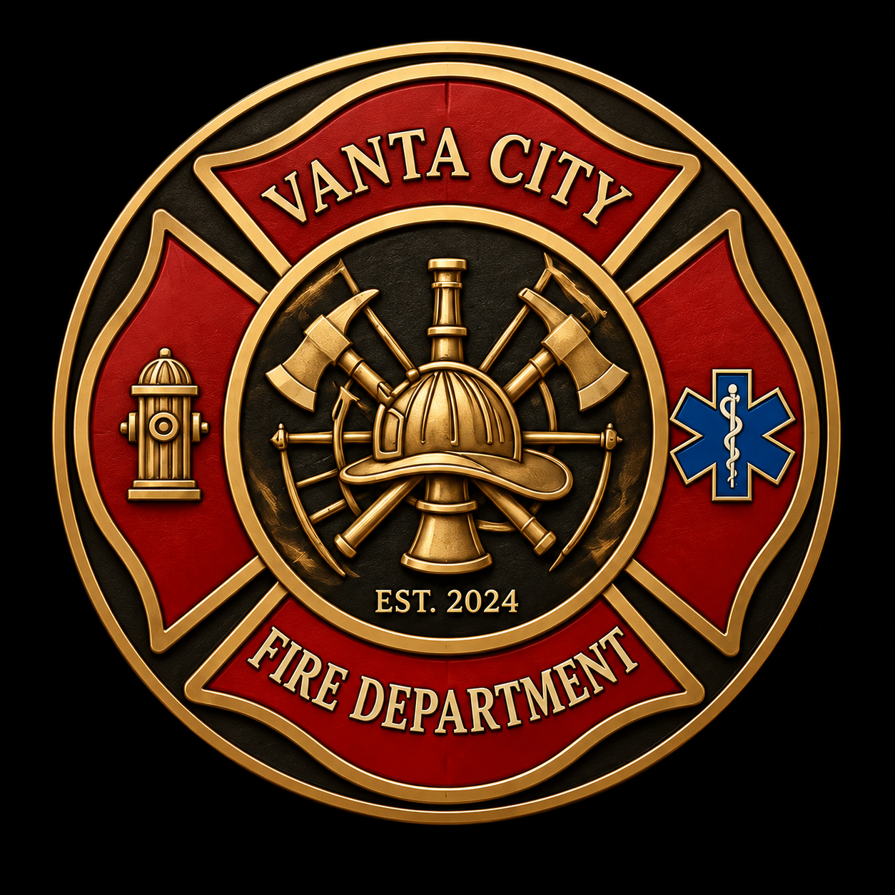 Vanta City Fire Department Logo